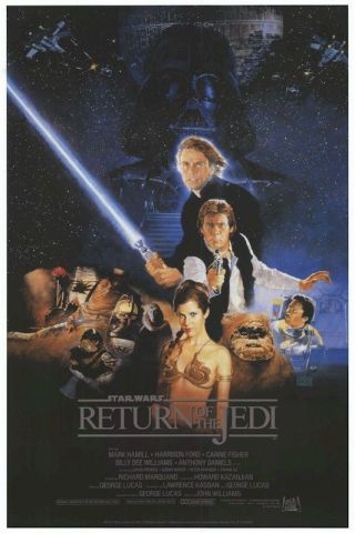 Return Of The Jedi Style B 24x36 One Sheet Movie Poster Star Wars Episode Vi 6