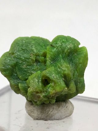 3.  6g Natural Rare Green Autunite Crystal Cluster Display Mineral Specimen