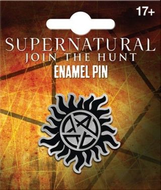 Supernatural Tv Series Anti Possession Logo Licensed Metal Enamel Pin