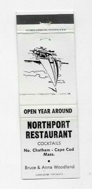 Vintage Matchbook Cover Northport Restaurant North Chatham Ma Cape Cod A985