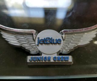 Jetblue Wings Junior Crew Plastic Badge Kids Kiddie Child 