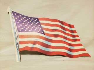 Vintage Dennison American Flag Patriotic Die - Cut Decoration 1960 