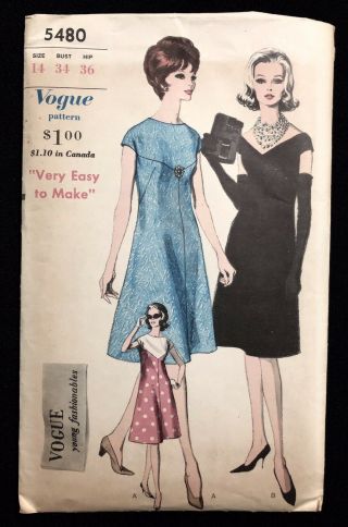 Vintage Vogue 5480 1960s 
