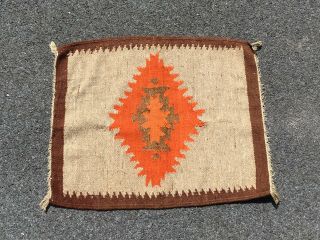 1 Vintage/antique Native American Indian Rug,  Saddle Blanket 36 " X 30 " Western