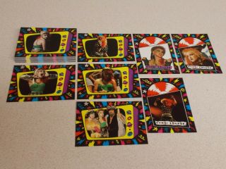 Vintage 1985 Topps Cyndi Lauper Complete Trading Card Sticker Set Non Sports