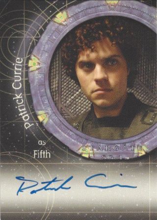 Stargate Heroes - Autograph A77 Patrick Currie As Fifth