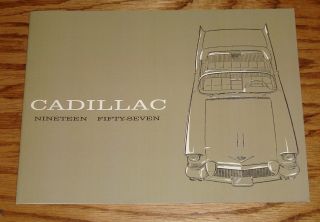 1957 Cadillac Full Line Sales Brochure 57 Sixty Two Fleetwood Eldorado
