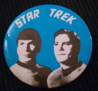 Vintage Star Trek Tv Series Collectible Badge Button Pin Rare D