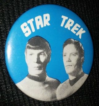 Vintage Star Trek Tv Series Collectible Badge Button Pin Rare A