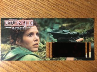 Star Wars Return Of The Jedi - Princess Leia - Authentic 70mm Film Cell Card