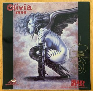 Olivia De Berardinis 1999 Calendar Heavy Metal Signed