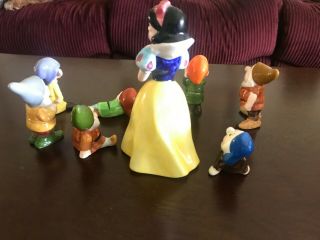 Vintage 1960 ' s Snow White and Seven Dwarfs Figurines - LAST DAY 6/7 4