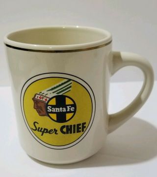 Vintage Santa Fe Railroad Chief Coffee Tea Mug Cup