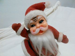 Vintage Felt 9 Inch Santa Claus Christmas Holiday Figurine