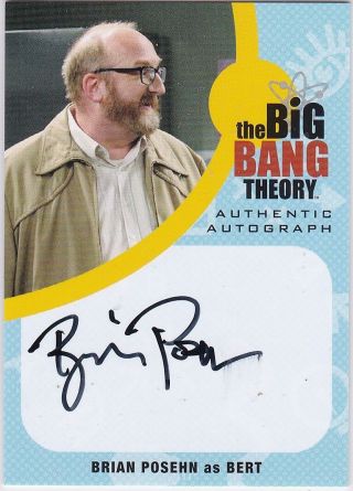 The Big Bang Theory Seasons 6 & 7 Bp1 Brian Posehn As Bert Autograph