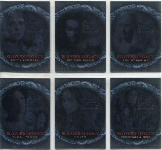 Buffy Tvs Season 7 Complete Slayers Legacy Chase Card Set Sl1 - 6