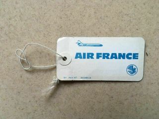 Vintage Air France Airline Luggage Tag Label