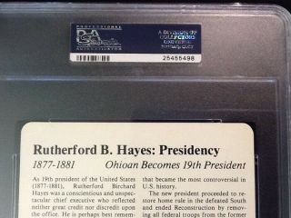 PSA 10 GEM.  Rutherford B.  Hayes:Presidency Panarizon 60 - 02 4