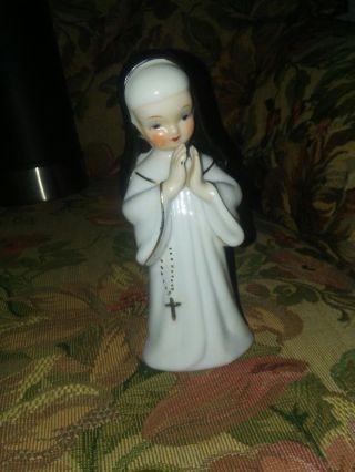 L & M 1956 Antique Praying Nun