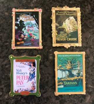 Disney Pin Set Attractions Posters