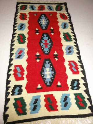 Vintage Native American Indian Horse Blanket Wall Hanging 39 " X 19 "