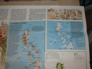 National Geographic Society The History Of The Philippines Map Insert July 1986 4