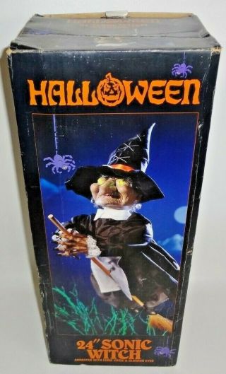 24 " Sonic Witch Halloween Decoration Eyes Light Great Batteries