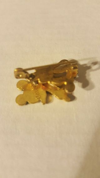 1930 ' s Mickey Mouse Trembler pin.  Marked W.  D.  on the back. 3
