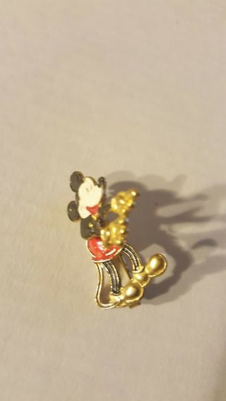 1930 ' s Mickey Mouse Trembler pin.  Marked W.  D.  on the back. 6