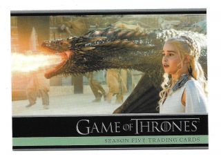 2016 Game Of Thrones Season 5 Trading Cards Promo Card P1 Daenerys Targaryen