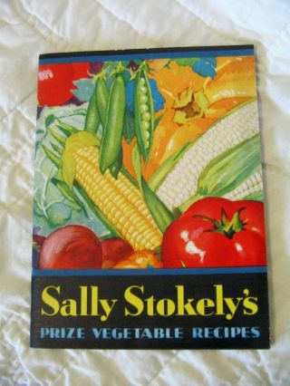 Estate Vintage Advertising Recipie Booklet - Sally Stokely 
