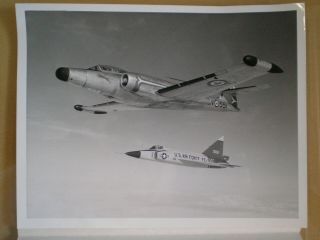 1950s Photograph of CF - 100 Canadian Forces & US Fighter Jet with 22nd NORAD Info 2
