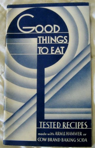 Estate Vintage Advertising Recipe Booklet - Cow Brand Baking Soda - 1936