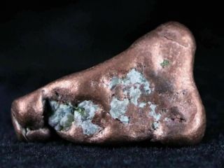Solid Native Copper Polished Nugget Specimen Keweenaw Michigan 2.  4 Ounces