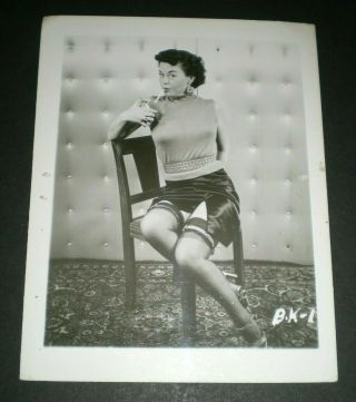 Betty Kidder W/ Cigarette - Vintage 4x5 Photo - Original/pinup/girl/nude/model