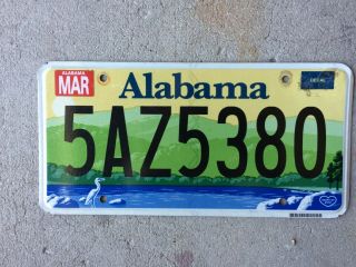 Alabama Flat License Plate