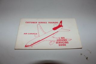 Vintage Air Canada Airlines L - 1011 Ground Servicing Training Guide Book S5