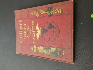Vintage Colliers World Atlas And Gazeteer 1937