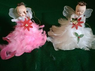 A Vintage Feather Angels,  Japan,  Plastic Head,