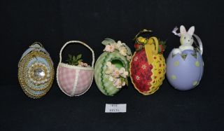 Lmas Cloth Covered Easter Egg Ornaments Some Hand Decorated