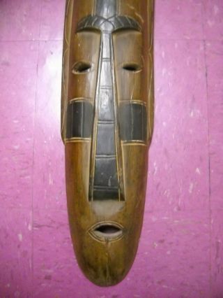 BIG Vintage Wood African Mask Wall Decor approx.  39 