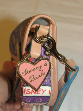 Dooney & Bourke Disney Parks Purple Sketch Wristlet 7