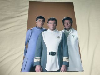 Star Trek The Motion Picture 1979 Kirk Spock Mccoy Poster Epson Photo 12 X 17.  75