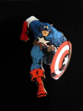 Disney Trading Pins Acme/hotart Marvel - " Captain America " With Black Box Le