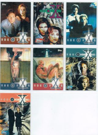 X Files Season 1 Set Of 7 Promotional / Promo Cards,  P0 - P6