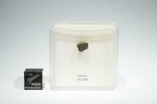 Hebron Meteorite Cut Fragment 0.  18g Found Usa In 1965
