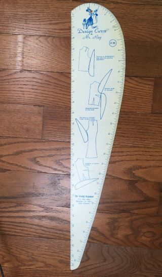 Design Curve Flexible Sewing Ruler By Mr Ray - Vintage
