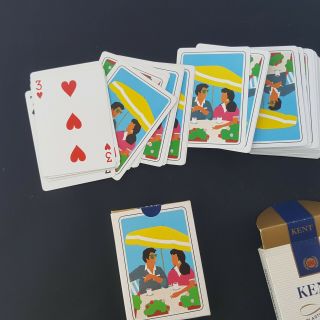 Vintage Kent Playing Cards Kent Cigarettes Promotional Poker Cards Made In Spain 3