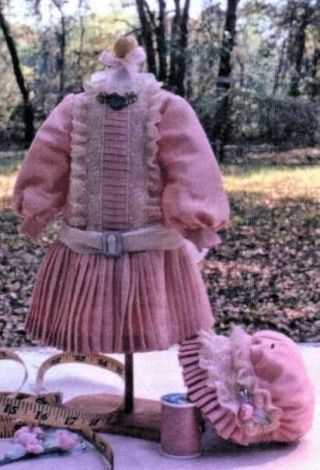 24 & 26 " Antique French Bru/jumeau - German Child Doll Dress Hat Underwear Pattern