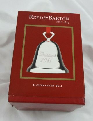 Reed & Barton 2011 Annual Silver Plated Bell Christmas 2011 Ornament